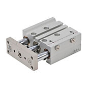 Пневматический цилиндр: двойной направляющий стержень, диаметр отверстия 16 мм, ход поршня 25 мм (PN# E16M025MD-M)