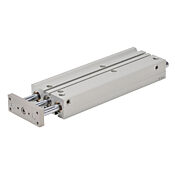 Пневматический цилиндр: двойной направляющий стержень, диаметр отверстия 20 мм, ход 200 мм (PN # E20M200MD-M)