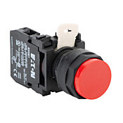 Кнопка 22 мм: без фиксации, красная (арт. № E22EB2B)