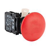 Кнопка 22 мм: нажмите, чтобы заблокировать, потяните, чтобы сбросить, красная (PN # E22JPLB2B)