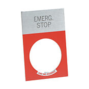 Легендарная табличка: «EMERG. СТОП' (артикул E22NS13)