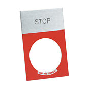 Табличка с легендой: «СТОП» (PN # E22NS34)