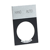 Табличка с легендой: «HAND AUTO» (PN # E22NS39)