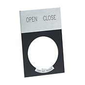 Табличка с легендой: «ОТКРЫТЬ ЗАКРЫТЬ» (PN # E22NS43)