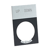 Табличка с легендой: «ВВЕРХ ВНИЗ» (PN # E22NS48)