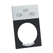 Табличка с легендой: «ДЛЯ ВЫКЛ. ОБР.» (PN # E22NS50)