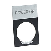 Табличка с легендой: «POWER ON» (PN # E22NS80)