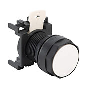 Кнопка 22 мм: нажмите для блокировки, нажмите для сброса, белая (PN# E22PPB5)