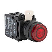 Кнопка 22 мм: без фиксации, красная (PN# E22TB2X4B)