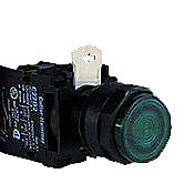 Кнопка 22 мм: без фиксации, зеленая (PN# E22TB3X10A)