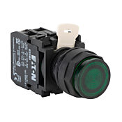 Кнопка 22 мм: без фиксации, зеленая (PN# E22TB3X4A)