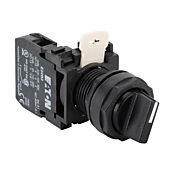 Селекторный переключатель: фиксированный, 22 мм, 2-позиционный, кнопочный (PN# E22XB51A)