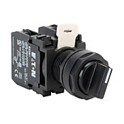 Селекторный переключатель: фиксированный, 22 мм, 2-позиционный, кнопочный (PN# E22XB51C)