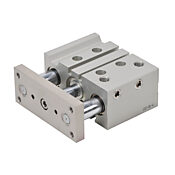 Пневматический цилиндр: двойной направляющий стержень, диаметр отверстия 25 мм, ход 25 мм (PN# E25M025MD-M)