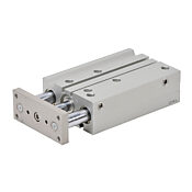 Пневматический цилиндр: двойной направляющий стержень, диаметр отверстия 25 мм, ход 100 мм (PN # E25M100MD-M)