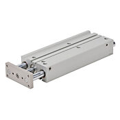 Пневматический цилиндр: двойной направляющий стержень, диаметр отверстия 25 мм, ход 200 мм (PN# E25M200MD-M)