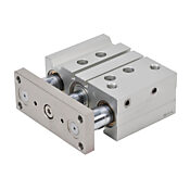 Пневматический цилиндр: двойной направляющий стержень, диаметр отверстия 32 мм, ход 40 мм (PN# E32M040MD-M)