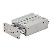 Пневматический цилиндр: двойной направляющий стержень, диаметр отверстия 32 мм, ход 100 мм (PN # E32M100MD-M)