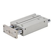 Пневматический цилиндр: двойной направляющий стержень, диаметр отверстия 32 мм, ход 150 мм (номер по каталогу E32M150MD-M)