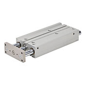 Пневматический цилиндр: двойной направляющий стержень, диаметр отверстия 32 мм, ход 200 мм (PN # E32M200MD-M)
