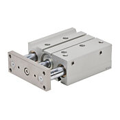 Пневматический цилиндр: двойной направляющий стержень, диаметр отверстия 40 мм, ход 75 мм (PN # E40M075MD-M)