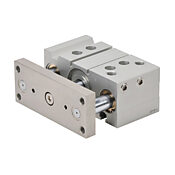 Пневматический цилиндр: двойной направляющий стержень, диаметр отверстия 50 мм, ход 30 мм (PN # E50M030MD-M)