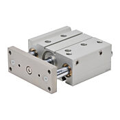 Пневматический цилиндр: двойной направляющий стержень, диаметр отверстия 50 мм, ход 75 мм (PN # E50M075MD-M)