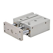 Пневматический цилиндр: двойной направляющий стержень, диаметр отверстия 50 мм, ход 100 мм (PN # E50M100MD-M)