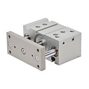 Pneumatic Cylinder: dual guide rod, 63mm bore, 40mm stroke (PN# E63M040MD-M)