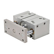 Пневматический цилиндр: двойной направляющий стержень, диаметр отверстия 63 мм, ход 50 мм (PN # E63M050MD-M)