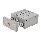 Пневматический цилиндр: двойной направляющий стержень, диаметр отверстия 63 мм, ход 100 мм (номер по каталогу E63M100MD-M)