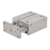 Пневматический цилиндр: двойной направляющий стержень, диаметр отверстия 63 мм, ход 125 мм (номер по каталогу E63M125MD-M)