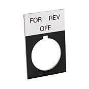 Табличка с легендой: 'FOR OFF REV' (PN# ECX1670A-B19)