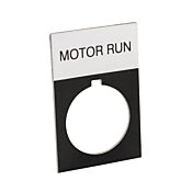 Табличка с легендой: 'MOTOR RUN' (PN# ECX1670A-B22)