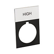 Табличка с легендой: 'HIGH' (PN# ECX1670A-B27)