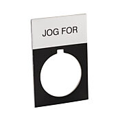 Табличка с легендой: 'JOG FOR' (PN# ECX1670A-B30)