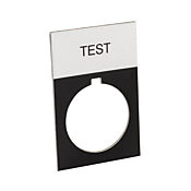 Табличка с легендой: «ТЕСТ» (номер по каталогу ECX1670A-B39)