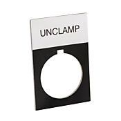 Табличка с легендой: 'РАЗЖИМ' (PN# ECX1670A-B42)