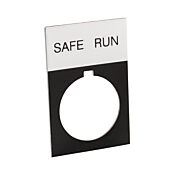 Табличка с легендой: «БЕЗОПАСНЫЙ ПУСК» (номер по каталогу ECX1670A-B45)