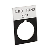 Табличка с легендой: 'AUTO OFF HAND' (PN# ECX1670A-B46)