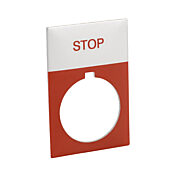 Табличка с легендой: «СТОП» (номер по каталогу ECX1670A-R11)