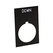 Табличка с легендой: «ВНИЗ» (PN # ECX1670-B02)