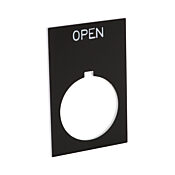 Табличка с легендой: 'OPEN' (PN# ECX1670-B07)