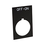 Табличка с легендой: «ВЫКЛ-ВКЛ» (PN# ECX1670-B16)