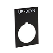 Табличка с легендой: «ВВЕРХ-ВНИЗ» (PN # ECX1670-B18)