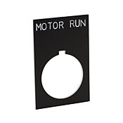 Табличка с легендой: 'MOTOR RUN' (PN# ECX1670-B22)