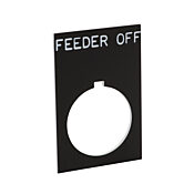 Табличка с легендой: «ПИТАТЕЛЬ ВЫКЛЮЧЕН» (PN# ECX1670-B26)