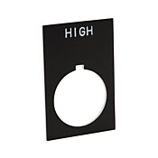 Табличка с легендой: «ВЫСОКАЯ» (PN # ECX1670-B27)