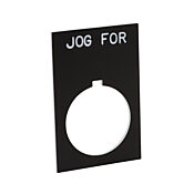 Табличка с легендой: «JOG FOR» (номер по каталогу ECX1670-B30)
