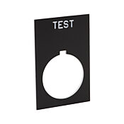 Табличка с легендой: «ТЕСТ» (номер по каталогу ECX1670-B39)